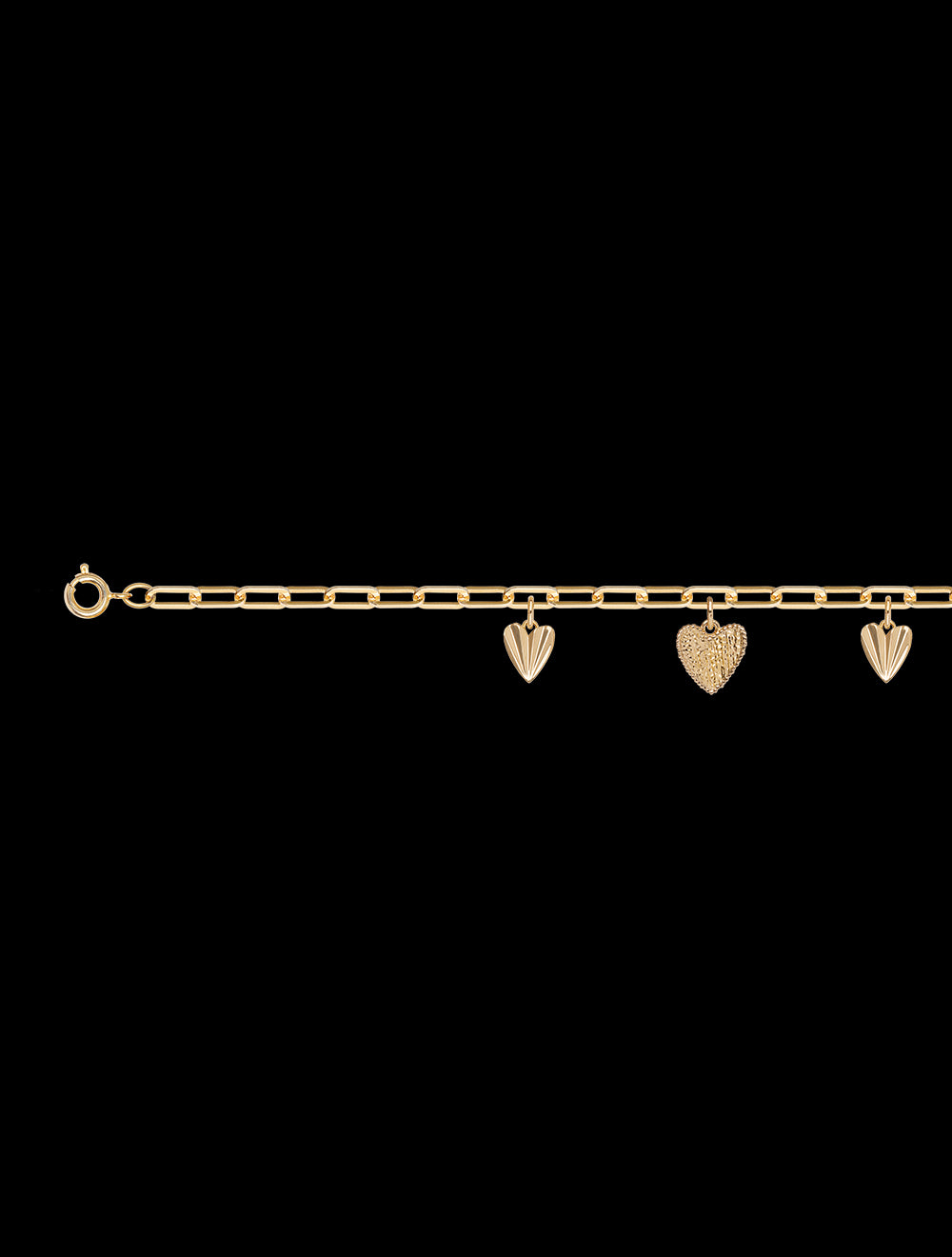 bracelet coeur idylle saunier bijoux en plaqué or