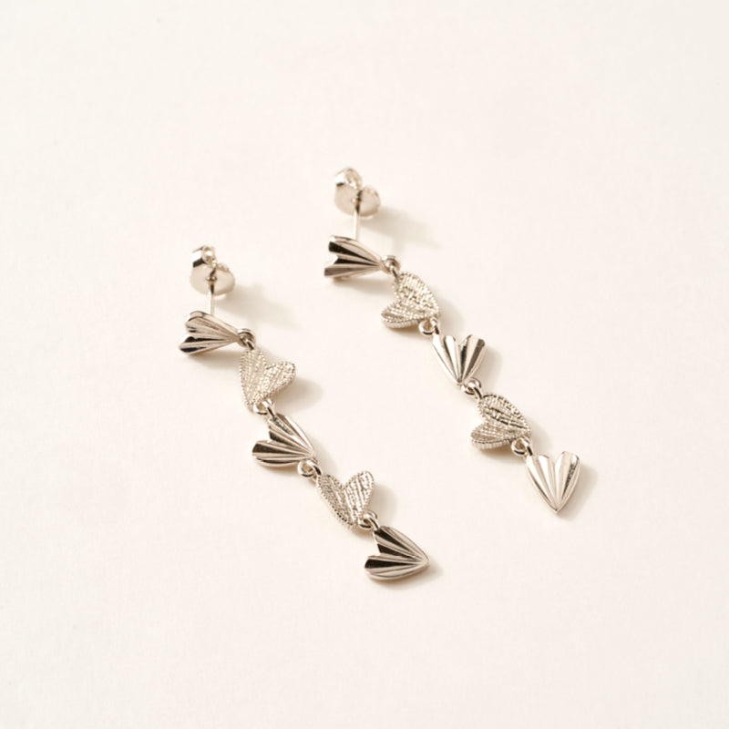 Boucles d'oreilles coeur idylle saunier bijoux en argent