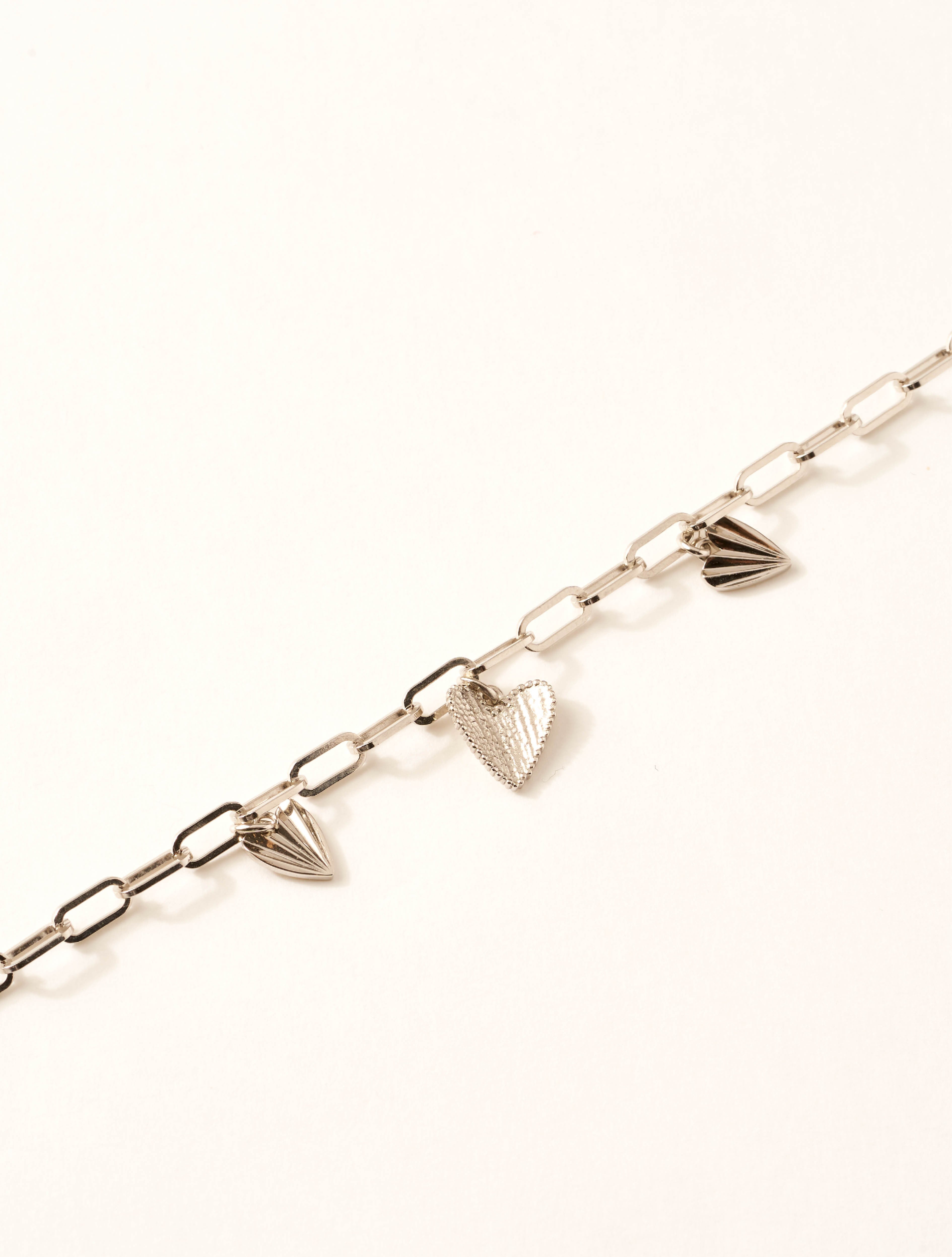 Bracelet coeur idylle saunier bijoux en argent
