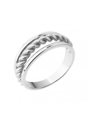 Bague Fibre, Argent