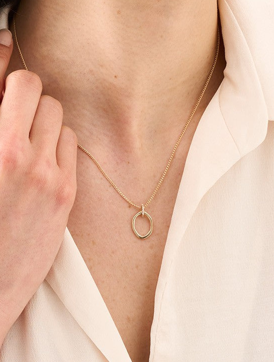 Collier Esquisse, Plaqué Or