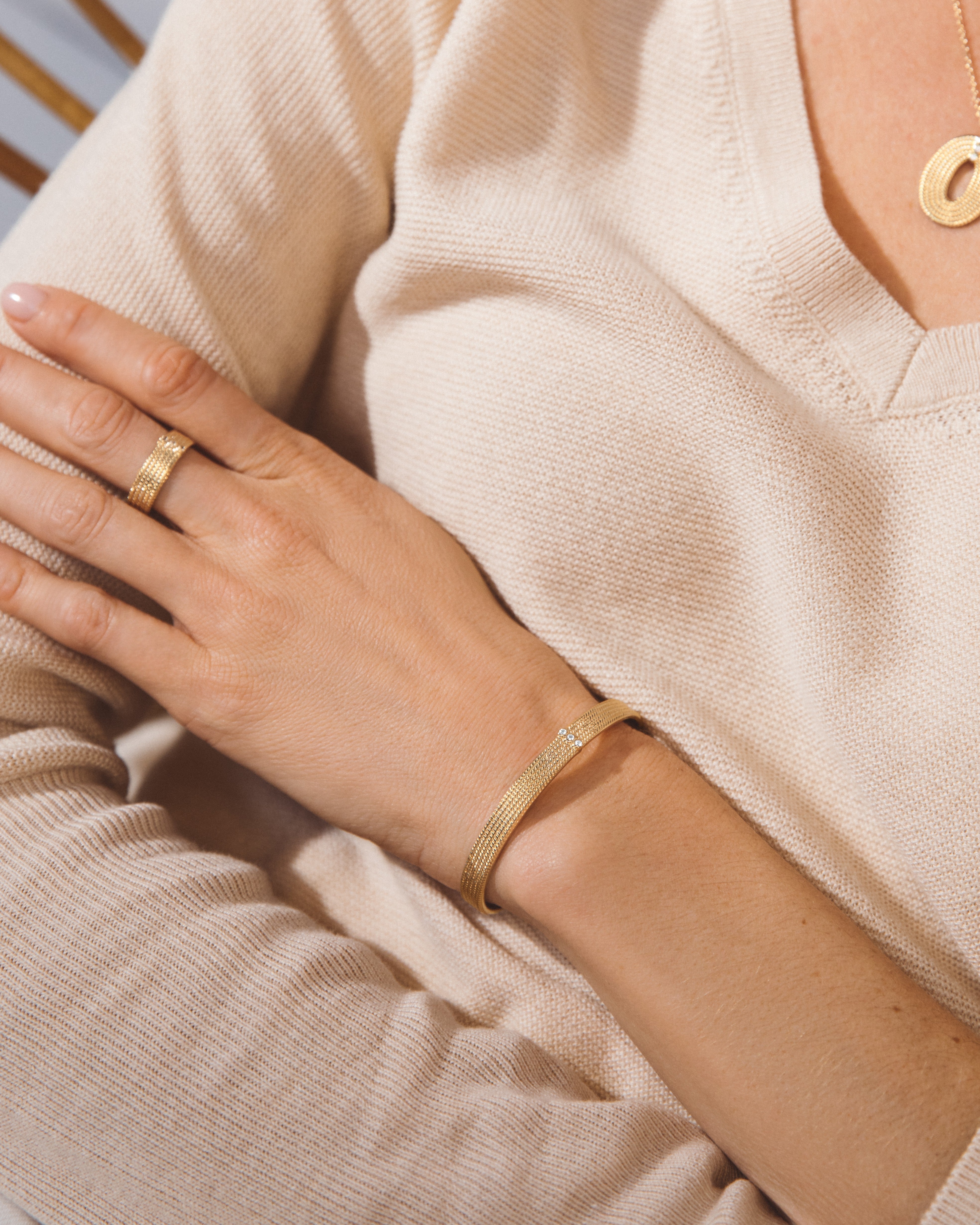 Jonc Equinoxe, Plaqué or