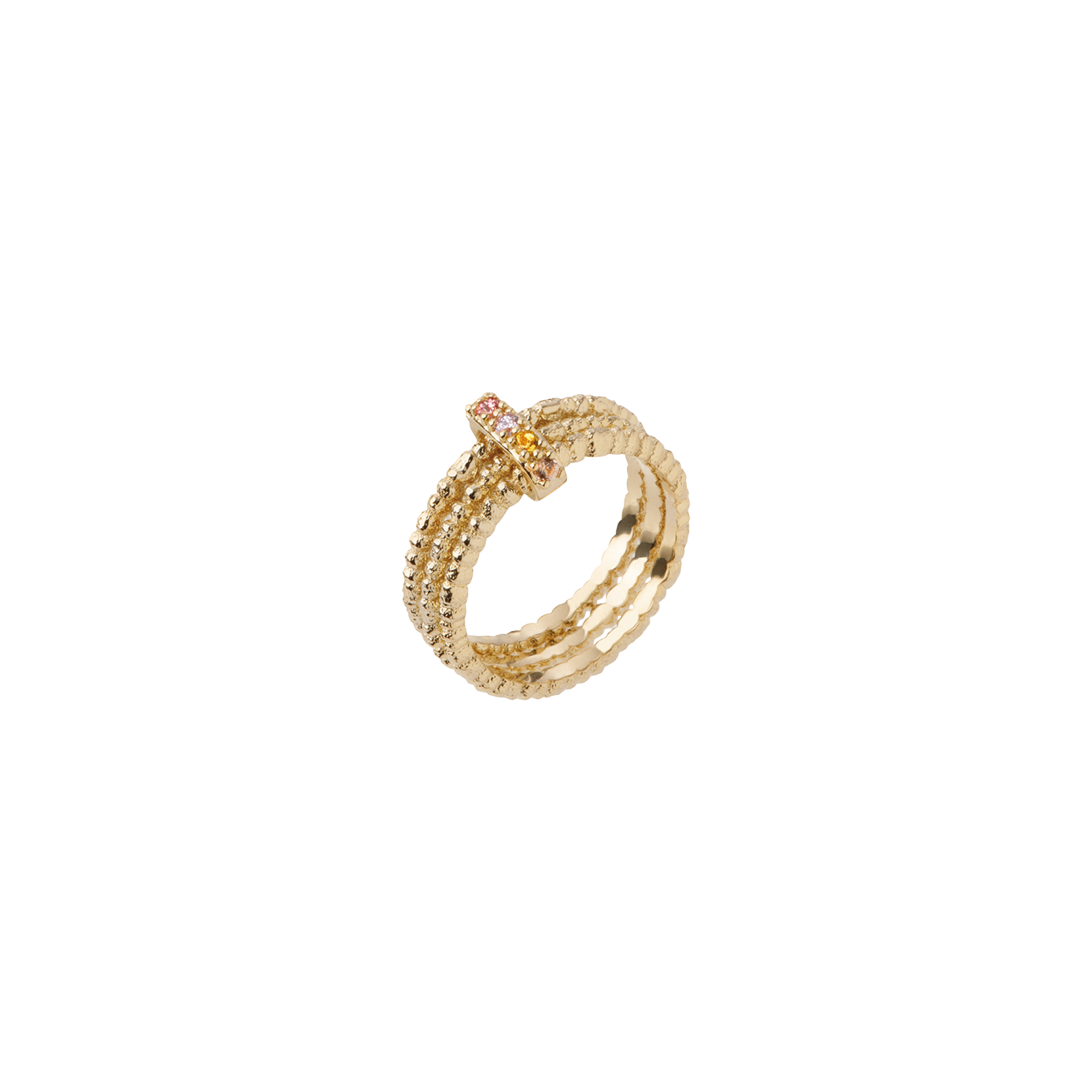 Bague Feston, Plaqué Or
