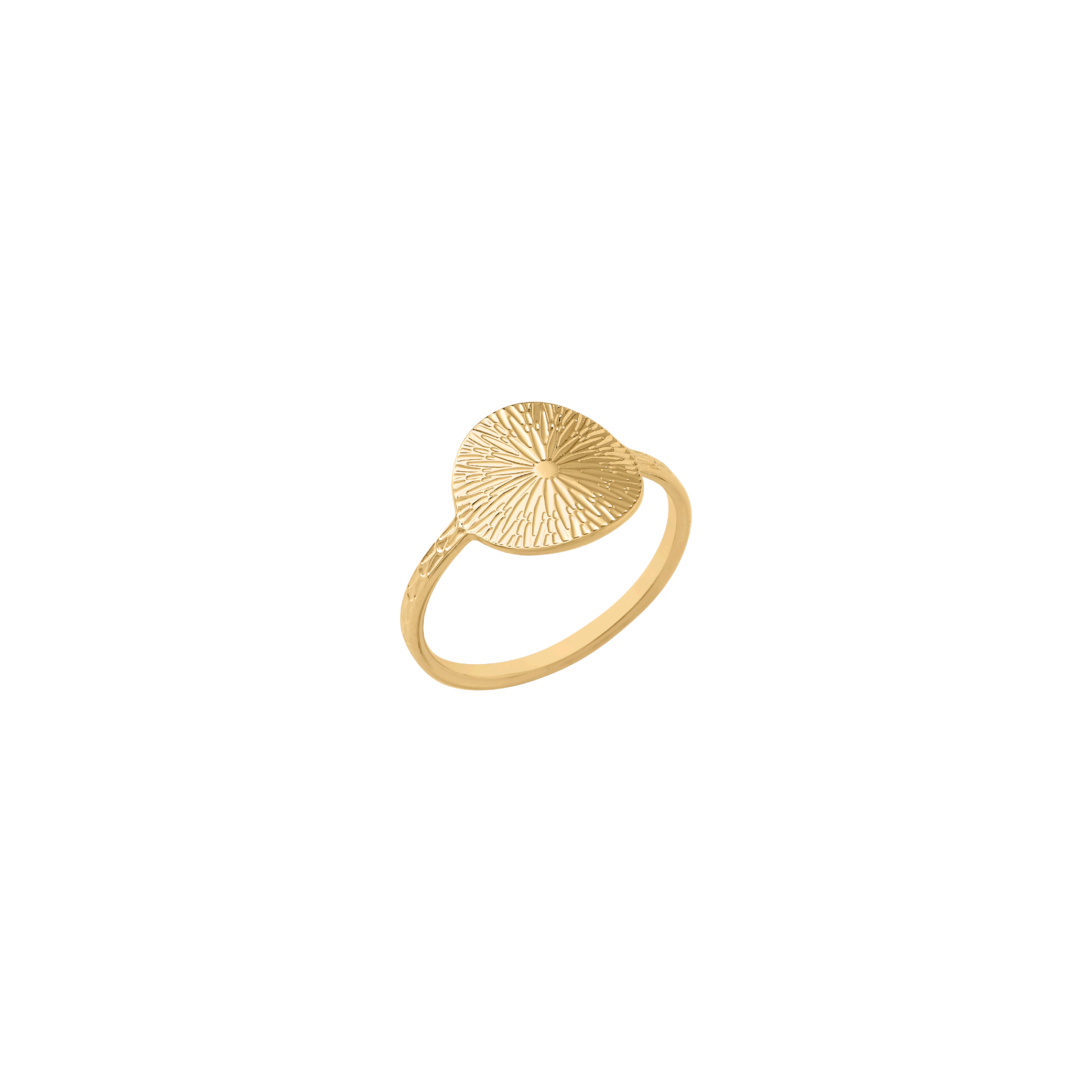 Bague Rosace, Plaqué Or