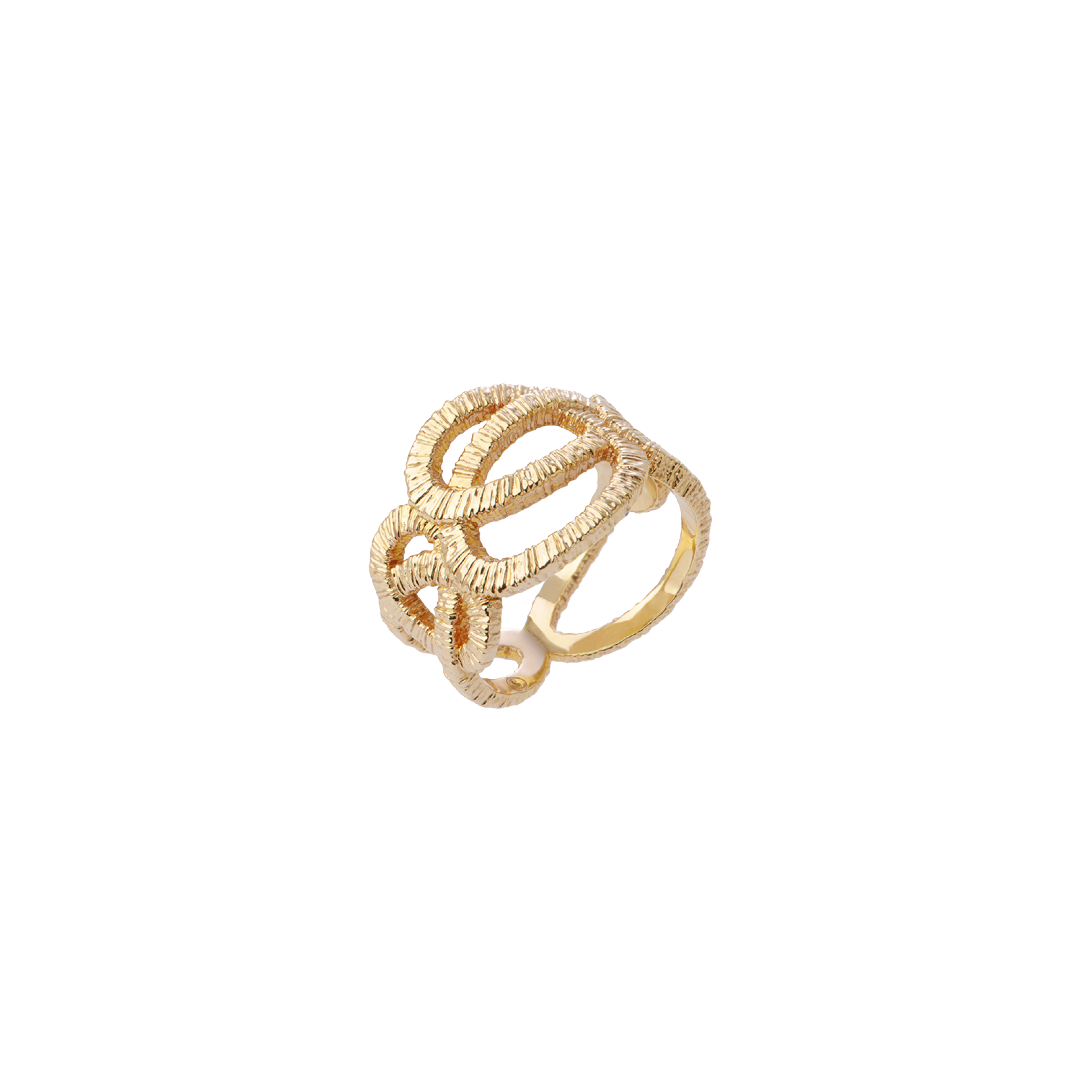 Bague Ruban, Plaque Or