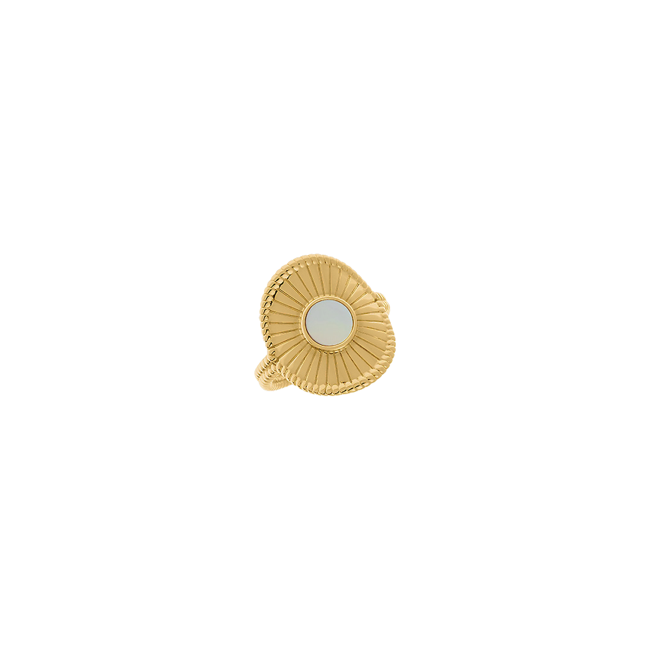 Bague Talisman, plaqué or