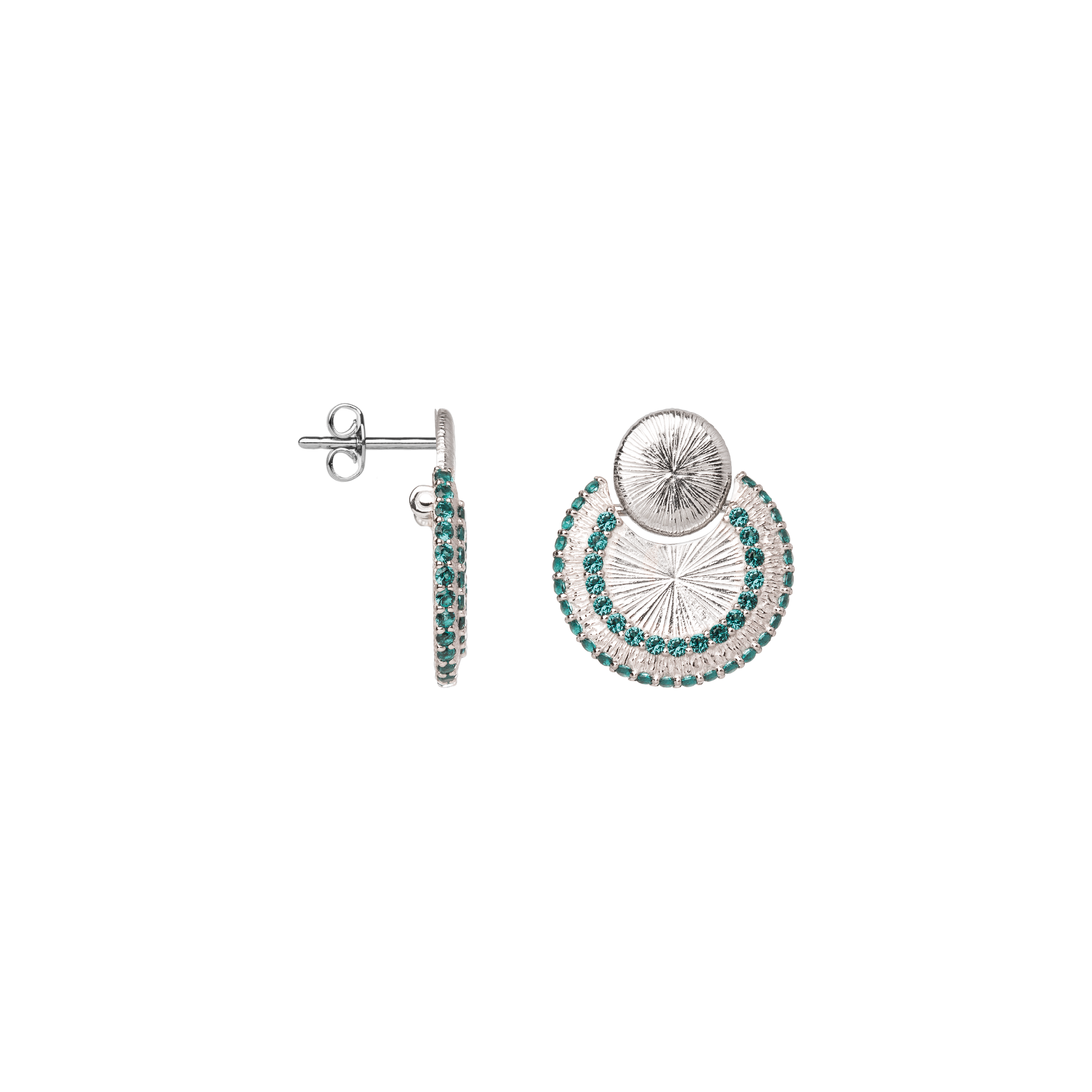 Boucles d'oreilles Kaléa, Argent