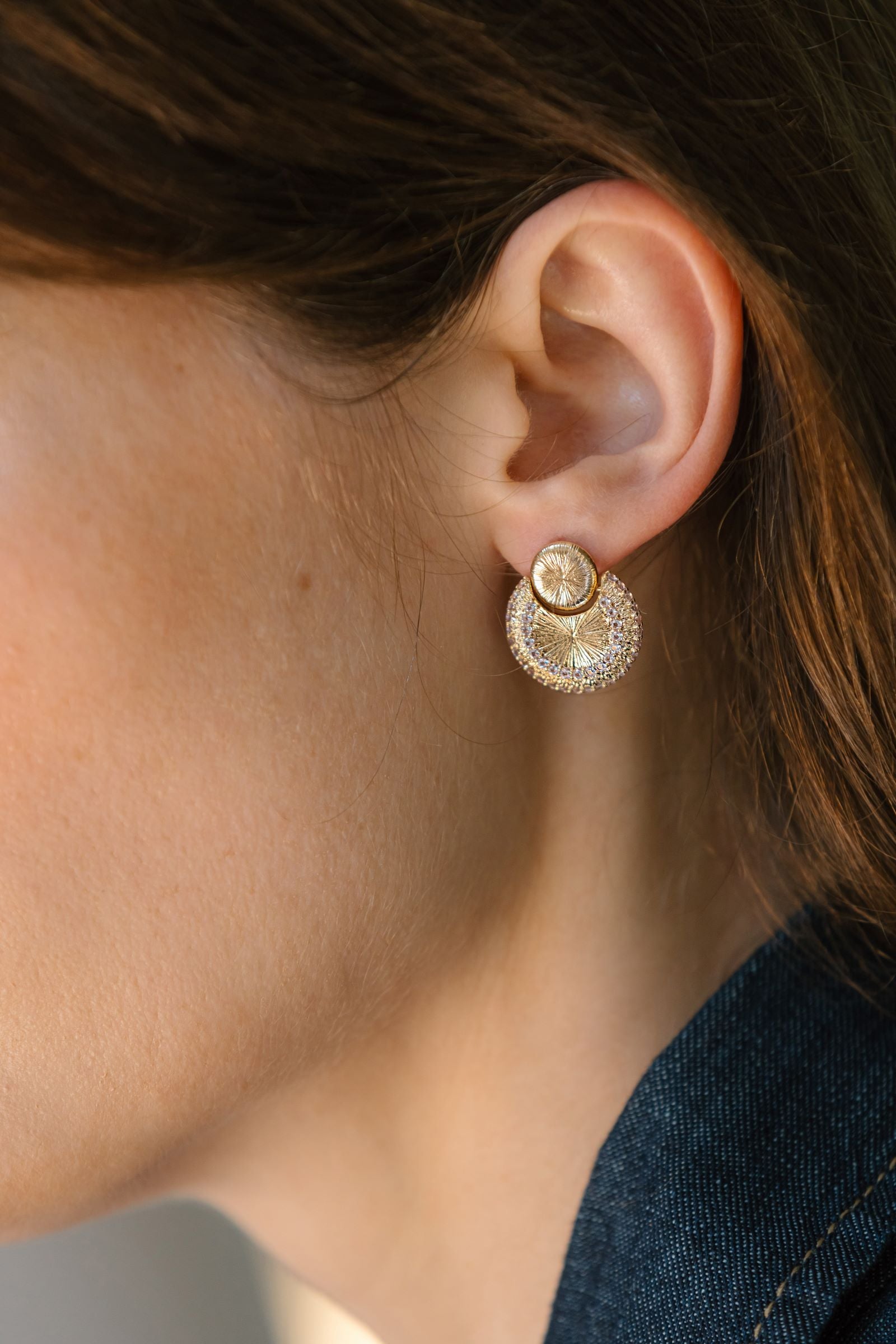 Boucles d'oreilles Kaléa, Plaqué Or