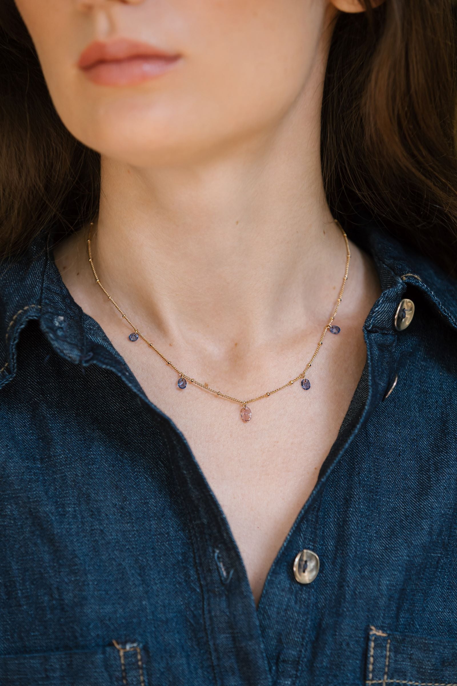 Collier Cisèle, Plaqué or