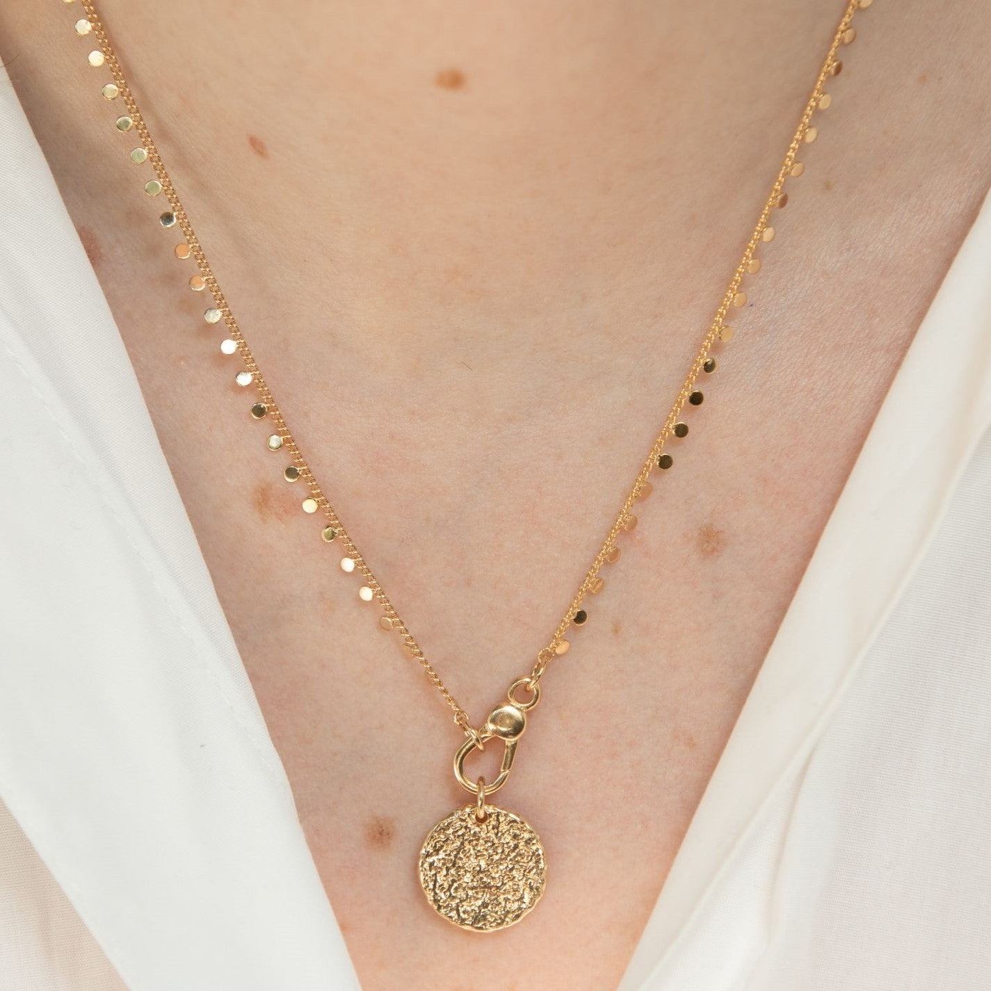 Collier Silice, Plaqué Or