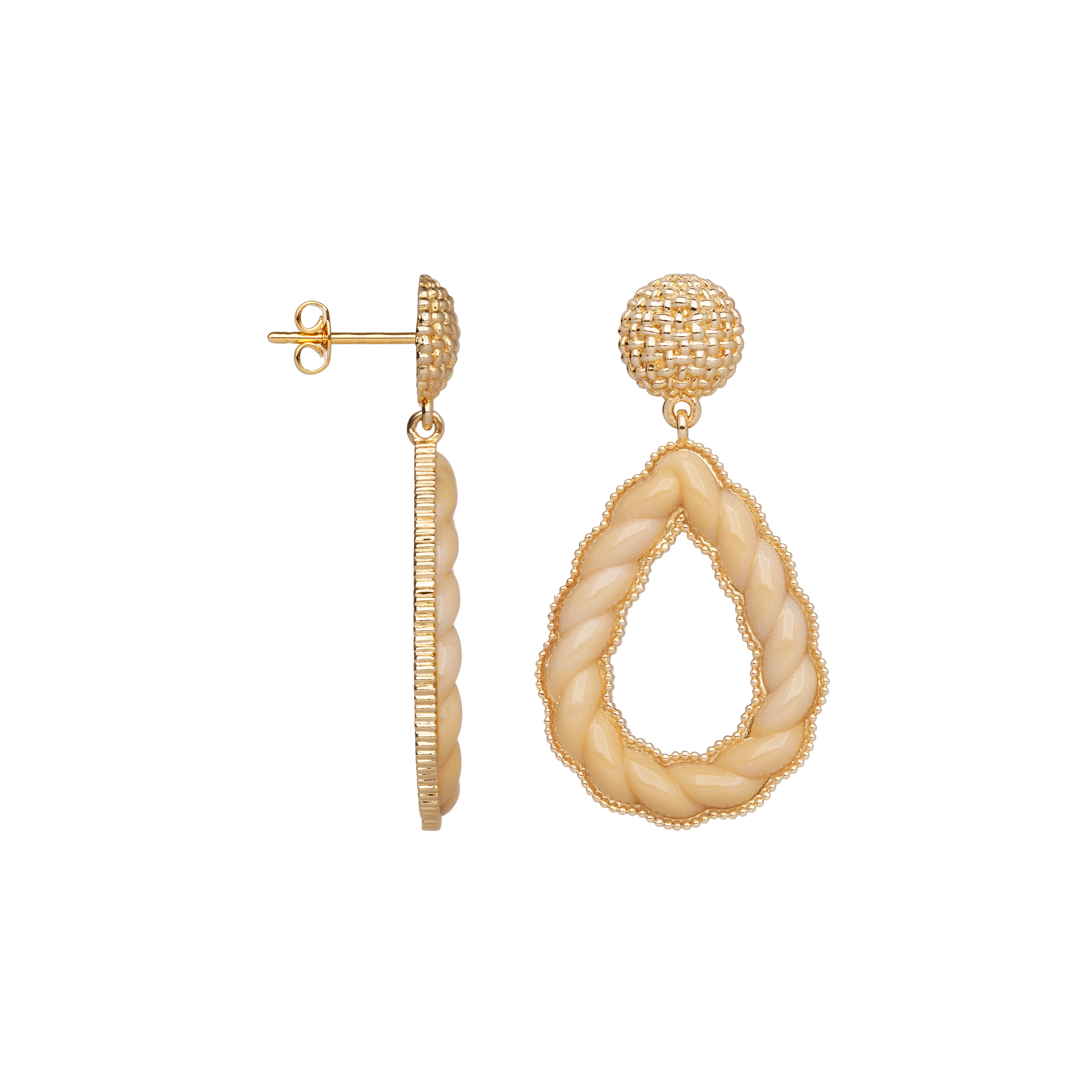 Boucles d’oreilles Torsade